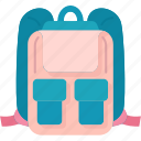 bag, backpack, school, student, study