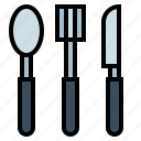 cutlery, fork, knife, spoon