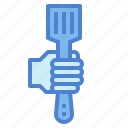 cooking, hand, kitchenware, spatula