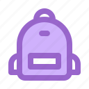 back school, backpack, bag, education, knapsack, rucksack, school