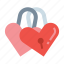 love, padlock, romantic, valentine