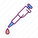 laboratory, pipette, drop, analysis