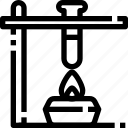 burner, chemical, chemistry, education, flask, test, tube