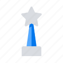 award, star, trophy