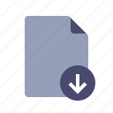 document, download, file, save
