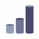 analytics, cylinder, graph, statistics