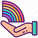 hand, lgbt, queer, rainbow