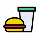 burger, drink, fastfood, food, restaurant