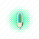 bulb, comics, corn, electric, energy, fluorescent, power