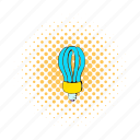 bulb, comics, electric, energy, fluorescent, idea, power