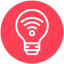 bulb, energy, idea, light, light bulb, signals, wifi 