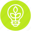 bulb, energy, idea, leaves, light, light bulb, nature 