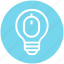 bulb, device, energy, idea, light, light bulb, mouse 