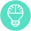 brain, bulb, creative thinking, energy, idea, light, light bulb 