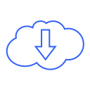 download, cloud, down, storage, data, disk, arrow