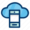 cloud, mobile, phone, data, network, storage