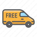 cargo, delivery, free, logistic, shipping, van, vehicle