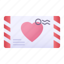 letter, mail, love, heart