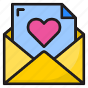 mail, love, heart, valentine, letter