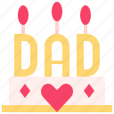 cake, dad, father, birth day, party