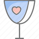 glass, heart, wine, love, marriage