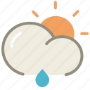 cloud, day, lightrain, sun, forecast, rain, weather