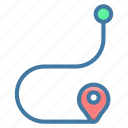 direction, navigation, place icon, route