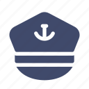 captain, hat, marine, sail, sailor, ship, mariner