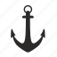 anchor, boat, ship 