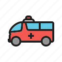 ambulance, deliver, emergency, health care, hospital, medical, vehicle