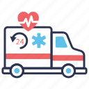 ambulance, emergency, hospital, medical, services, truck, vehicle