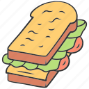 bread, bun, cheese, dinner, fast, sandwich, slice