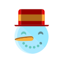 christmas, hat, merry, smile, snow, snowman