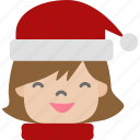 girl, hat, christmas, winter, xmas, female