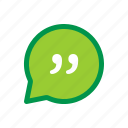 chat, comment, conversation, dialogue, message, quote