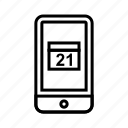 app, calendar, mobile