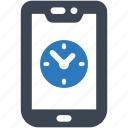 clock, mobile, time, phone, smartphone, iphone, app