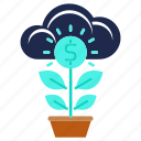 business, growth, investments, money, plant