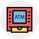 atm, bank, cash, device, dispenser, money, money machine