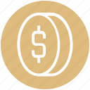 bit coin, business, coin, dollar, finance, money, sign