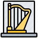 display, harp, instrument, music, string