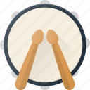 drum, instrument, music, play, stick