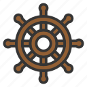 boat, nautical, sailor, ship, steer, transportation, wheel