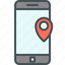 app, map pointer, mobile