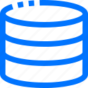 data, database, network, server, storage