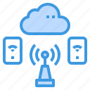 antenna, cloud, networking, signal, smartphone