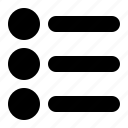 list, to-do, bullet, lines, menu, checklist, tasks