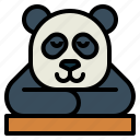 panda, bear, animal, ursidae, sleep