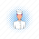 cap, chef, comics, cook, kitchen, man, restaurant