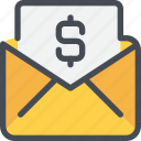 business, email, letter, mail, message, money, payment